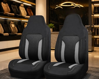 Bucket Car Seat Covers Front Seats Universal Fit Airbag Compatible Sport Mesh
