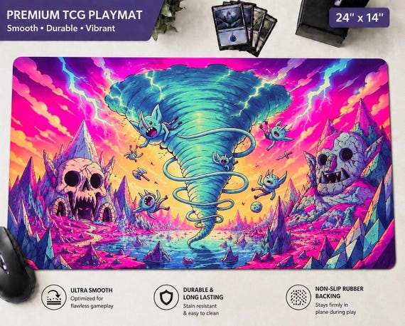 Mountain Goblin Storm Magic Playmat for MTG Secret Lair Commander