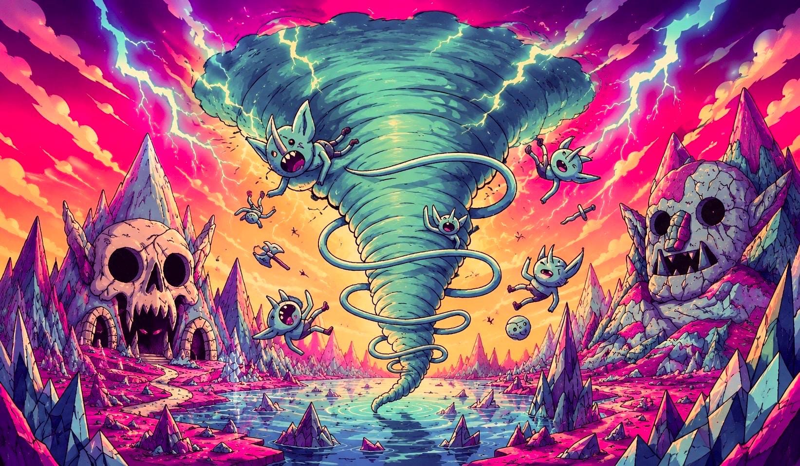 Mountain Goblin Storm Magic Playmat for MTG Secret Lair Commander