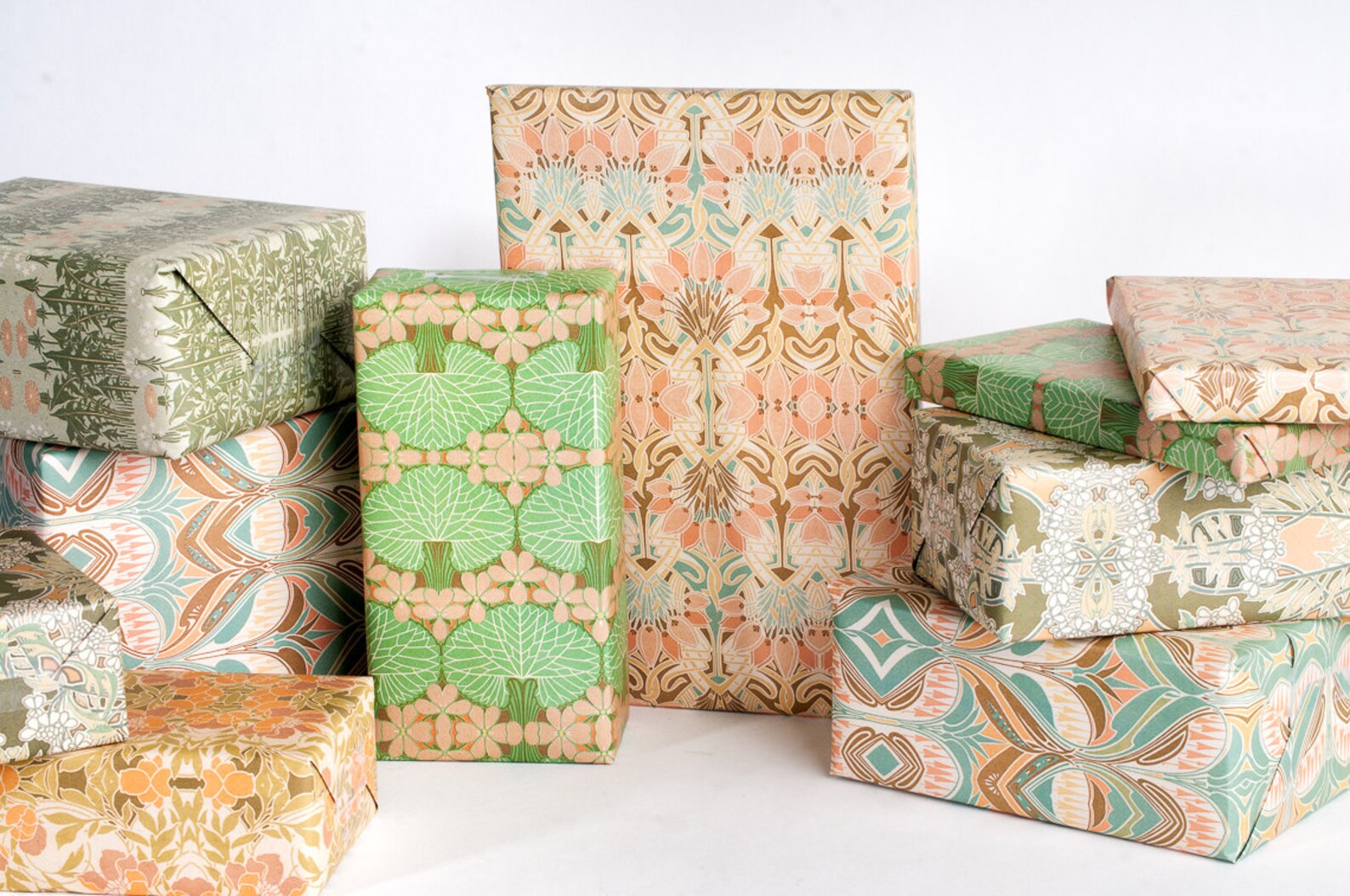 Spring / Summer Art Nouveau Gift Wrap Etsy