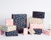 Organic Geometry / Gift Wrap / Mint-Rose-Navy
