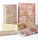 Historic Maps Wrapping Paper / 12 Sheets 