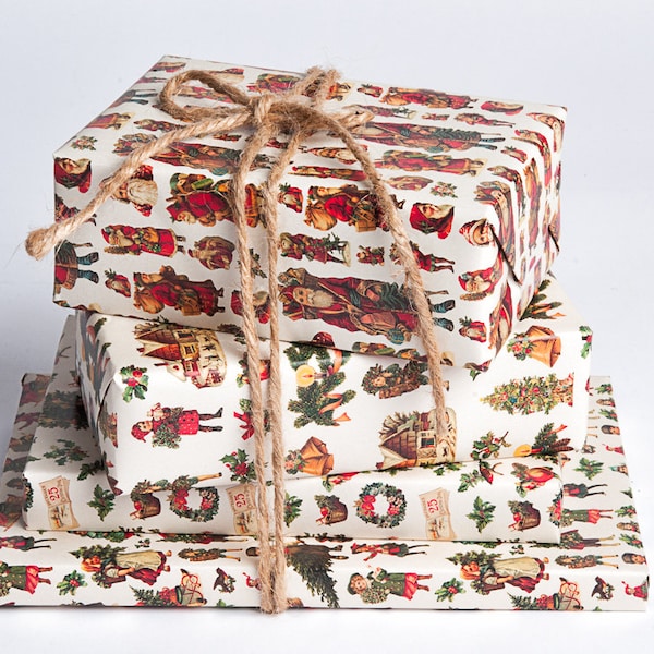 Vintage Christmas Gift Wrap