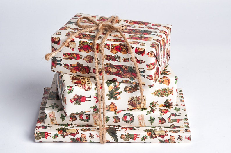 Vintage Christmas Gift Wrap 