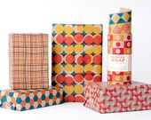 Mid-Century Modern Wrapping Paper / 12 Sheets