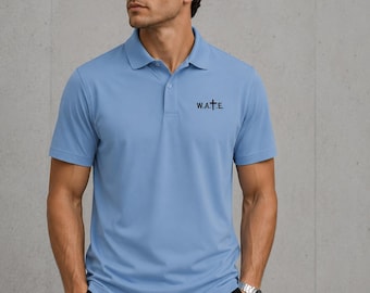 W.A.T.E. Polo-Shirt | Gesticktes Brustdesign
