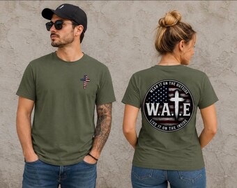 W.A.T.E  American Cross T Shirt