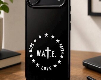 W.A.T.E. Black Protective Phone Case