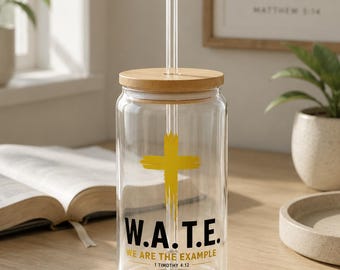 W.A.T.E 16oz Sipper Glass
