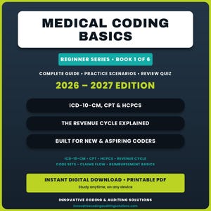 Grundlagen der medizinischen Kodierung: ICD-10, CPT, HCPCS-Leitfaden (PDF-Download)