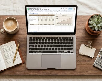 Side Hustle Tracker Spreadsheet | Excel Google Sheets Income Tracker Multiple Streams | Etsy Shop Freelance Profit Tracker Download