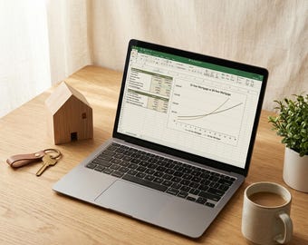 Mortgage Calculator Spreadsheet | Home Affordability, PITI, 15 vs 30 Year Comparison | First Time Home Buyer (Excel)