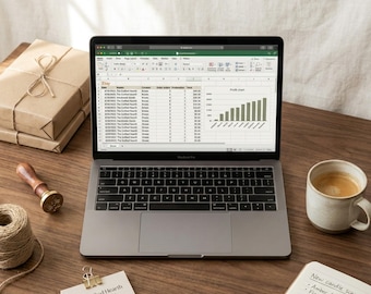 Etsy Seller Spreadsheet | Excel Google Sheets Sales Tracker Profit Calculator Inventory | Small Business Bookkeeping Download