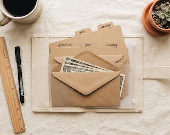 A6 Budget Binder Cash Envelope Inserts PDF | Cash Stuffing Printable | Sinking Funds Bill Trackers | Budget Binder Instant Download