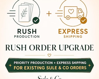 Rush Processing & Express Shipping Upgrade
