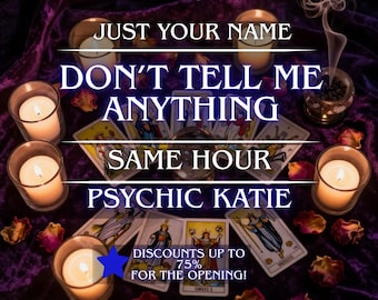 No Questions Asked | Just Your Name | Pure Blind Psychic Reading | Same Hour Intuitive Insights | Spirit Guide Messages Detailed PDF File