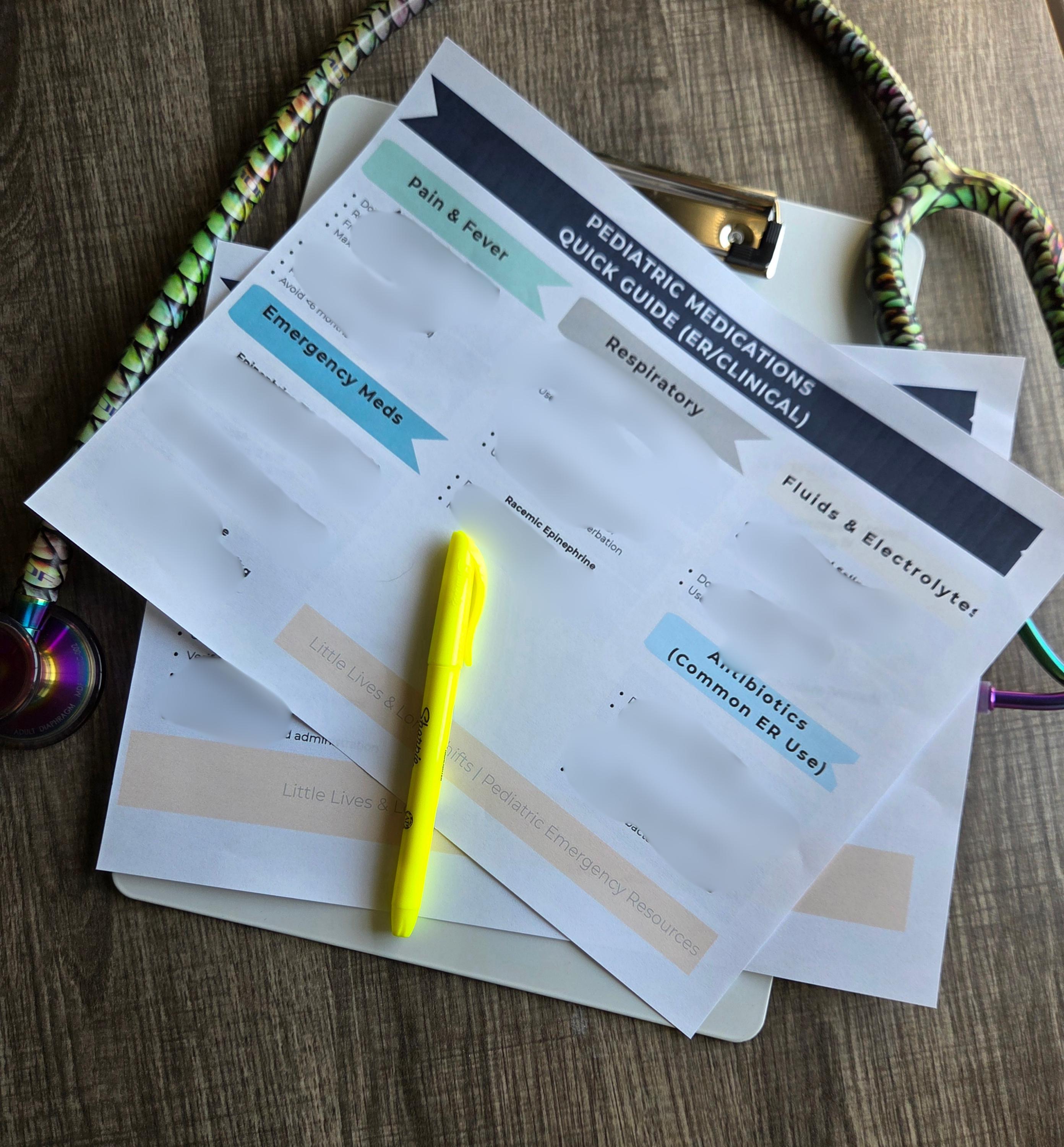 Pediatric Nursing Cheat Sheet Bundle/ Vital Signs by Age, Respiratory ...