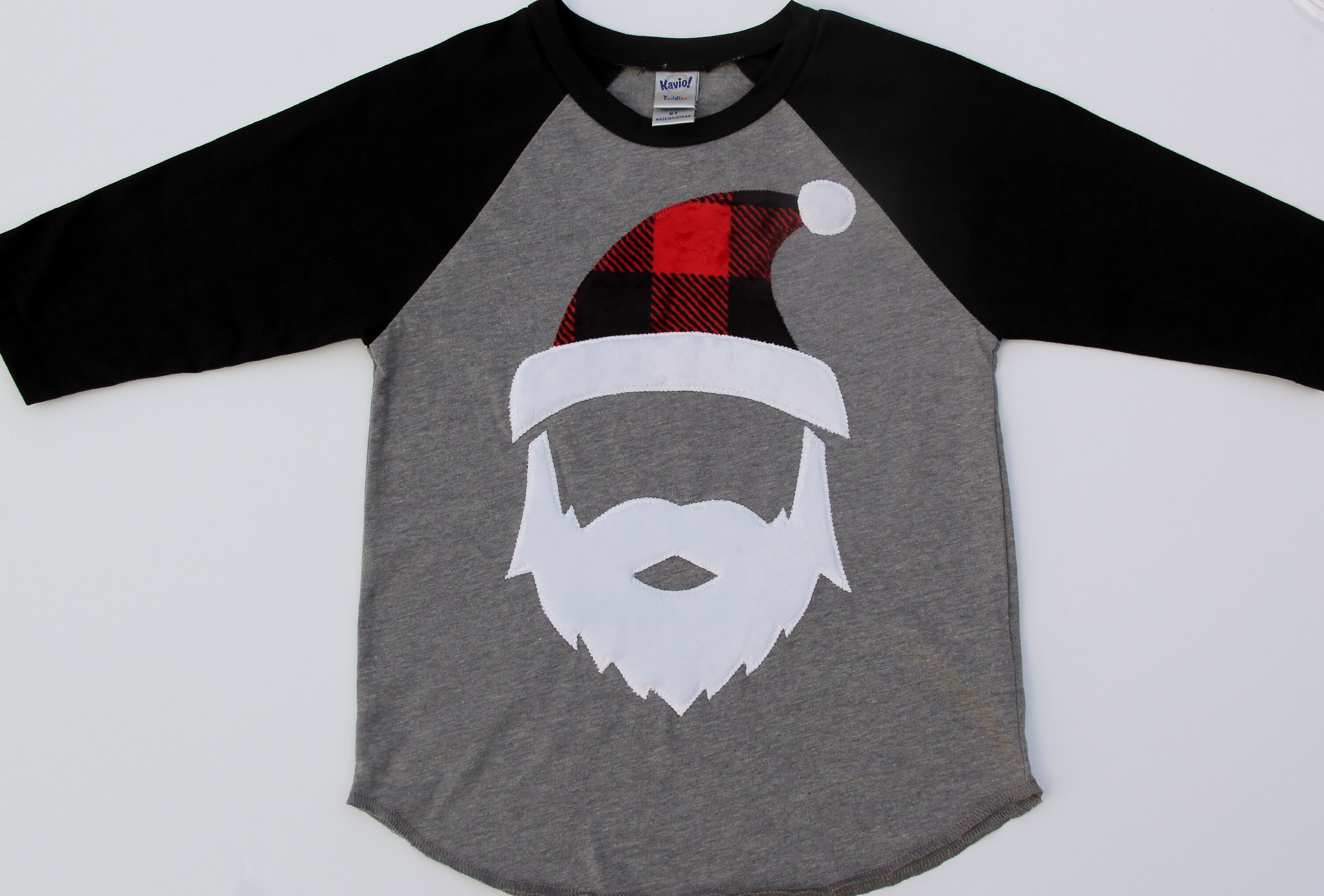 Lumberjack Santa Raglan Lumberjack Christmas Shirt Etsy