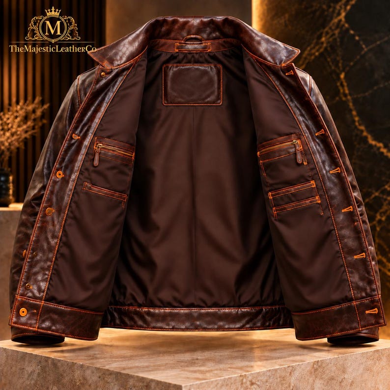 Timeless men’s cowhide jacket combining a rich brown finish with classic tailoring, button front styling and vintage-inspired character for versatile casual and smart outfits.
#MensJacket #Cowhide #MensStyle #ClassicMenswear #VintageJacket #BrownOuterwear #MensFashion #RetroStyle #MensWear #MensClothing #ClassicStyle #VintageWear #MensOuterwear #GiftForMen #MensGift #RetroMenswear #JacketStyle #HeritageWear #MensApparel #TimelessStyle