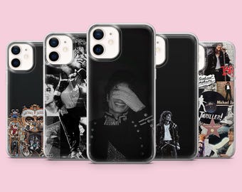 Funda para teléfono Michael Jackson MJ Cover para iPhone 17 16 15 14 13 Samsung S26Ultra S25 S24 S23FE A56 A17 A16 Pixel 10a 9Pro verde
