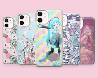 Funda para teléfono Hatsune Miku Vocaloid Anime para iPhone 17 16 15 14 13 Samsung S26Ultra S25 S24 S23FE A56 A17 A16 Pixel 10a 9Pro rosa