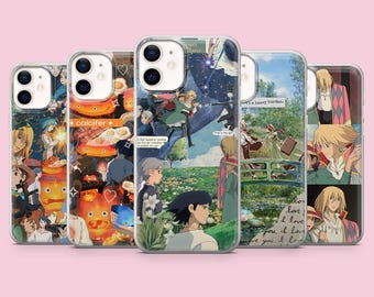 Funda para teléfono con diseño de El castillo ambulante de Howl, Studio Ghibli, para iPhone, Samsung Pixel y otros dispositivos.