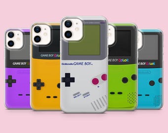 Funda retro para teléfono Game Boy Nintendo Gaming Nostálgica para iPhone 17 16 15 14 13 Samsung S26Ultra S25 S24 S23FE A56 A17 A16 Pixel 10a 9Pro