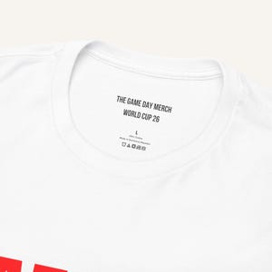 Close up white cotton Croatia soccer t shirt collar premium graphic fan apparel detail