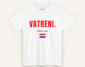 Vatreni Kroatien-tröja, Kroatien fotbollströja, Kroatisk fotbollsfantröja, Kroatiens flagga-tröja, Matchdagssupportertröja