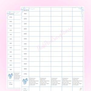 May include: A pink and white task sheet with the text "5 patient hourly task sheet Day shift & night shift." The sheet has columns for room numbers and hourly tasks, with a section for notes.