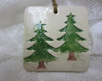 Green Pine Tree Christmas Ornament