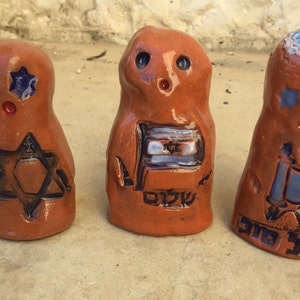 GOLEM One of a Kind Jewish Bar Mitzvah Shalom, Torah Magical Mythical Protector Ceramic Figurine image 1