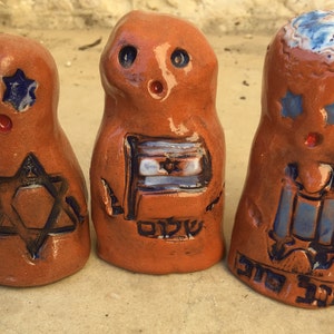 GOLEM One of a Kind Jewish Bar Mitzvah Shalom, Torah Magical Mythical Protector Ceramic Figurine image 5