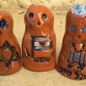 GOLEM One of a Kind Jewish Bar Mitzvah Shalom, Torah Magical Mythical Protector Ceramic Figurine image 4