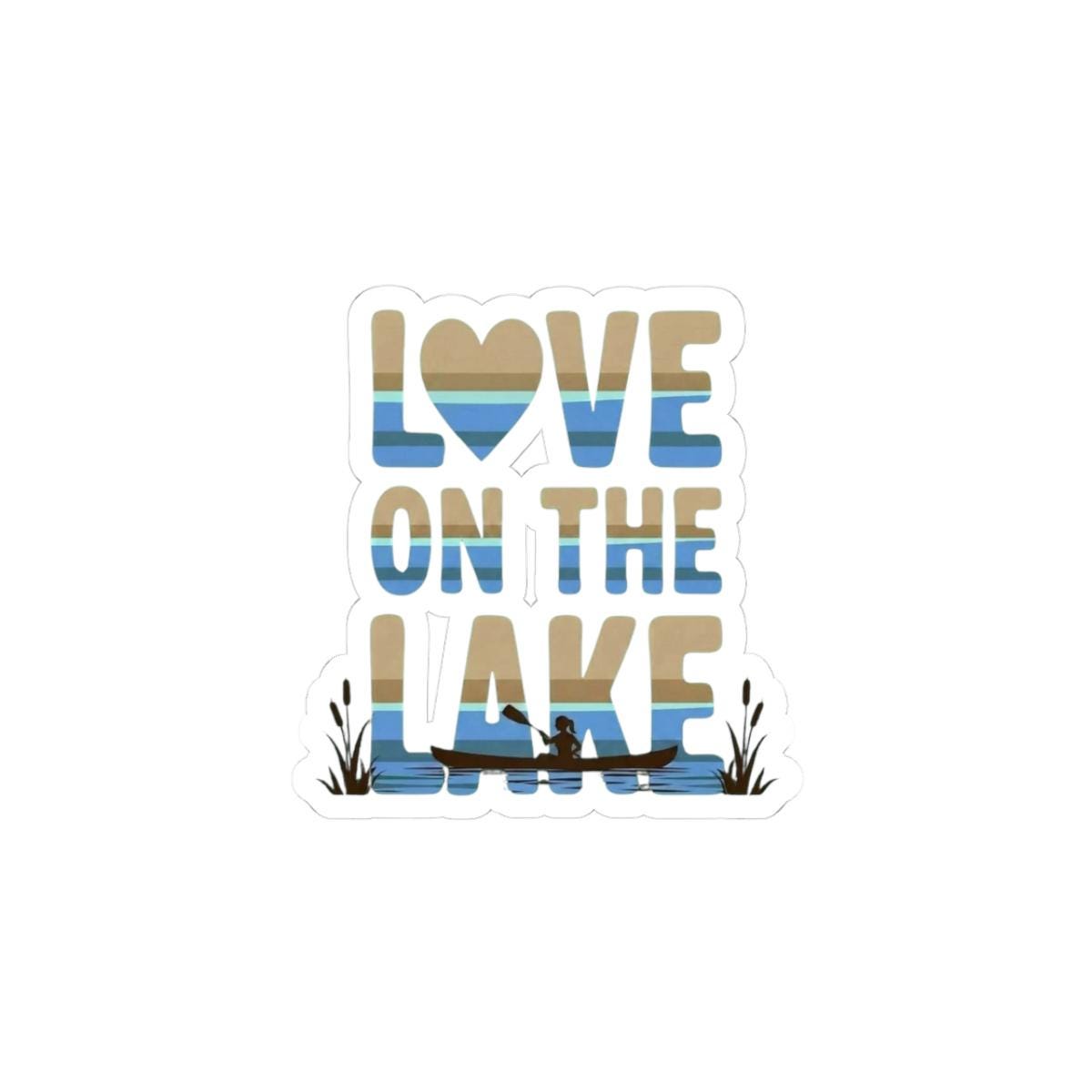 Lake Sticker Designs Love on the Lake Sticker | Lake Life Sticker | Lake Bachelorette Favor ...