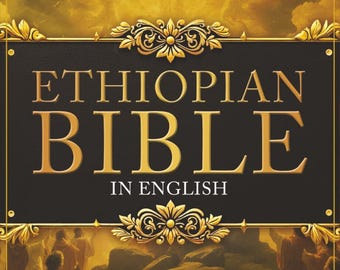 Ethiopian Bible Large Print English Hardcover, Apocrypha, Audio Included