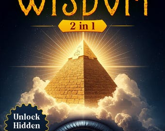 Book of Wisdom Hardcover, Spiritual Awakening Guide, Conscious Transformation, Hidden Realms
