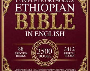 Biblia etíope ortodoxa completa, 88 libros, en inglés, Enoc, Jubileos, Sabiduría (Escrituras digitales)