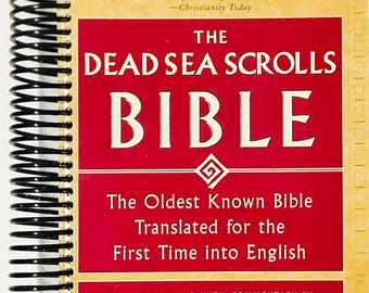 Dead Sea Scrolls Bible English Translation, Oldest Bible Text Spiral Bound, Ancient Scripture Book, Biblical History Study, Christian Gift