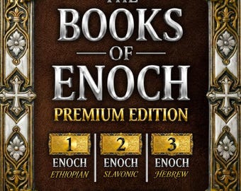 Colección completa de los Libros de Enoc, edición ilustrada en tapa dura con letra grande (1, 2, 3 Enoc)