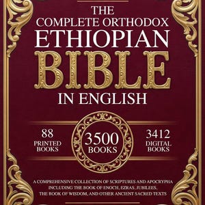 Puede incluir: La Biblia et&iacute;ope ortodoxa completa en ingl&eacute;s. La portada es de color rojo oscuro con bordes y letras doradas ornamentadas. El libro incluye 88 libros impresos y 3.500 libros. Publicado por Covenant Sacred Press.