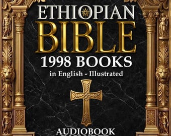 Complete Ethiopian Bible, Large Print Hardcover, Illustrated, 88 Books (Audiobook Included)