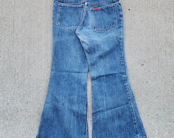 1970s Big Smith Bell Bottoms 1 Foot Leg Opening 28x26