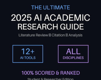 Gids voor academisch onderzoek AI 2025 | 12+ gespecialiseerde tools, prompts en workflows voor studenten en onderzoekers | Literatuurbespreking tot bronvermelding