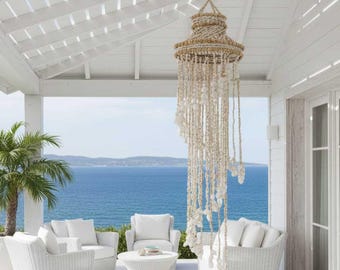 Chantilly Shell Wind Chime Chandelier