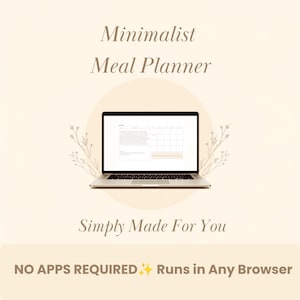 Minimalistischer Speiseplaner, interaktiver HTML-Speiseplaner, Lebensmittel-Tracker, Vorratskammer, Einkaufsliste, Einkaufsliste, automatisches Speichern (Digitaler Download)