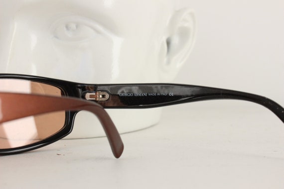 小物 00s archive y2k ARMANI cyber sunglasses Giorgio Armani Y2K Millennium Sci Fi Sport Futuristic Shield