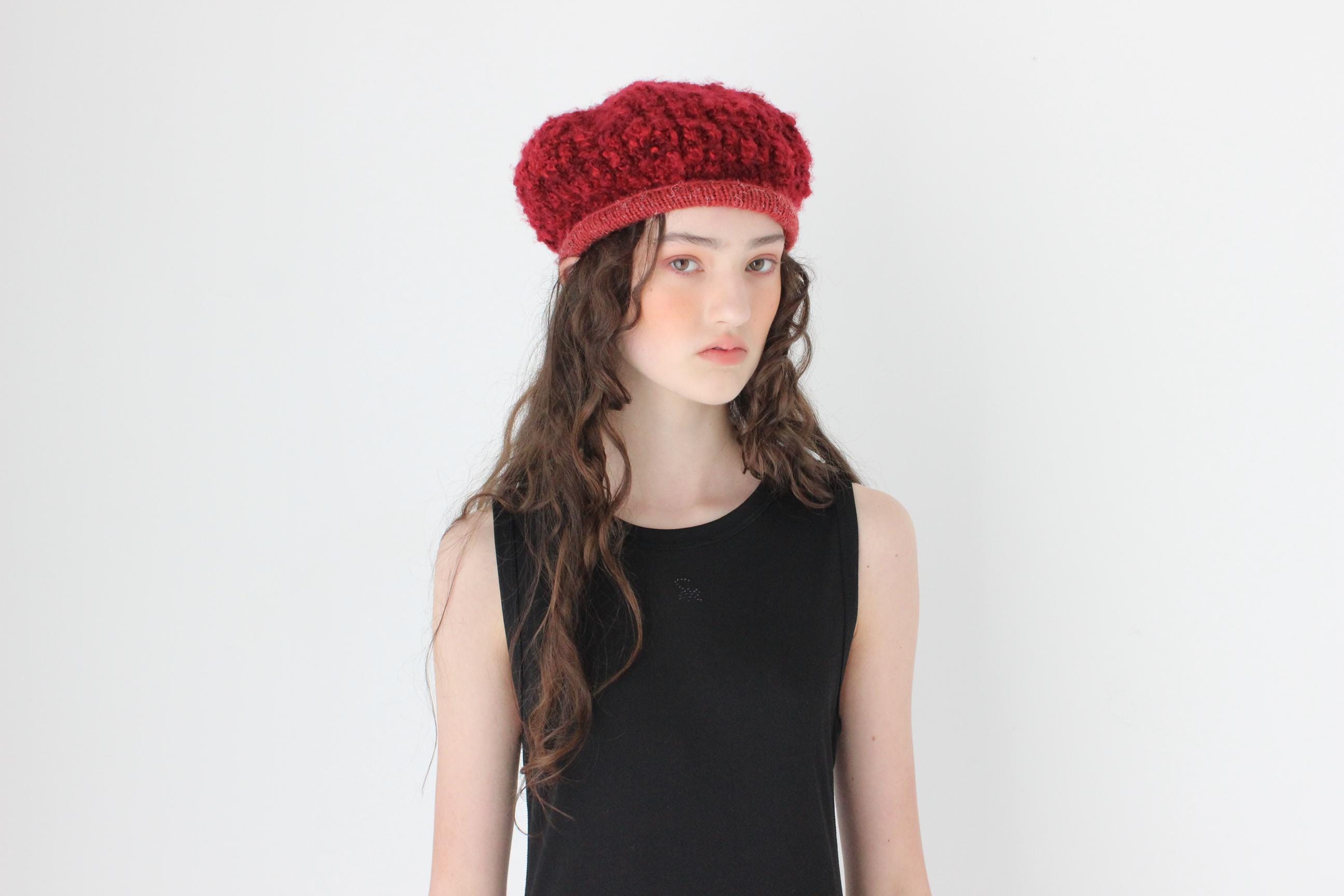 90s Slouchy Knit Hat - Etsy