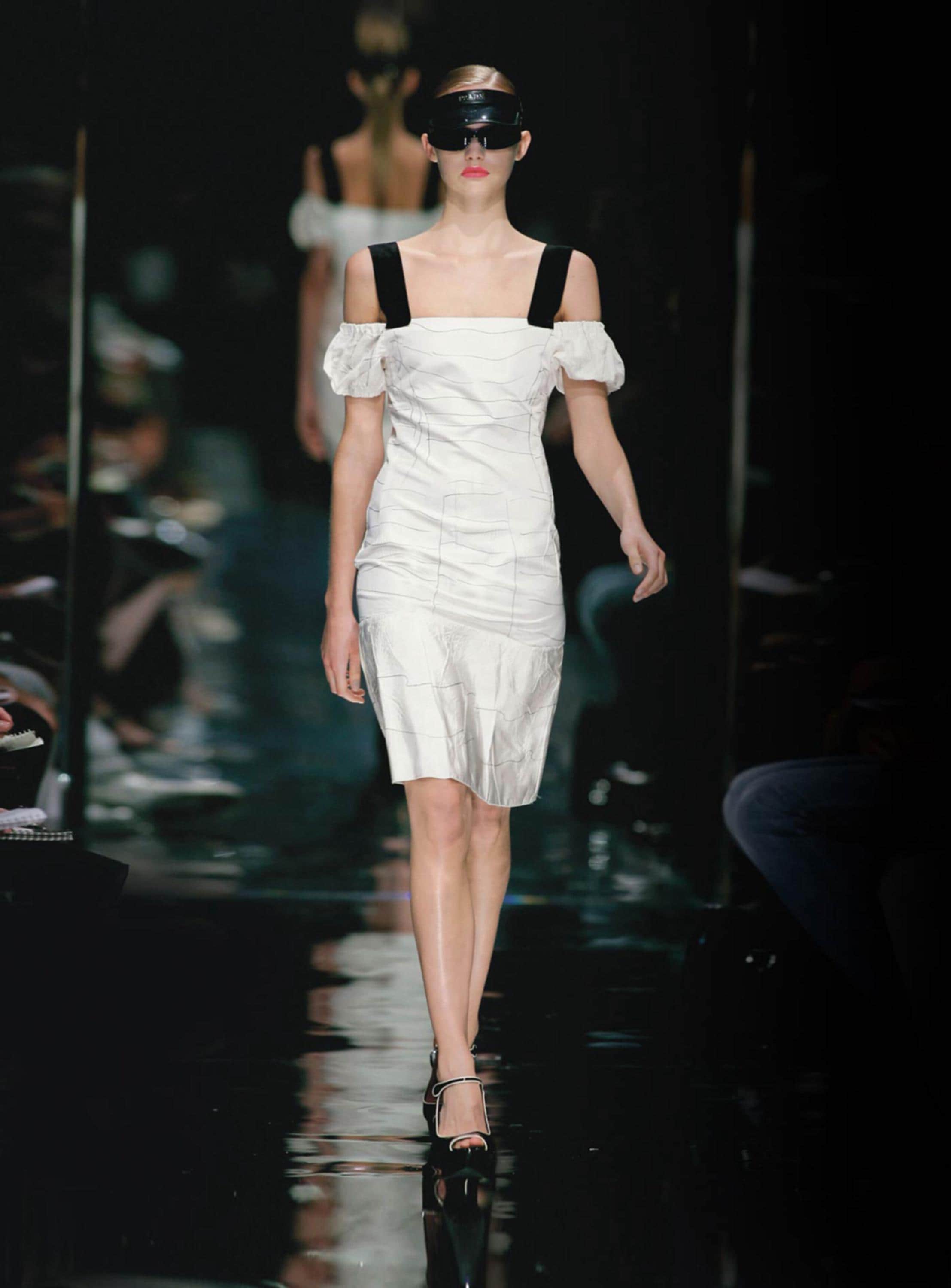 prada prom dress Prada Sequinned Tulle Midi Dress