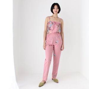 Macacão/Pijama Dorothy Perkins Sweetest Pastel Rosa Pavão Floral Estampa Tudo em Um Verão Algodão